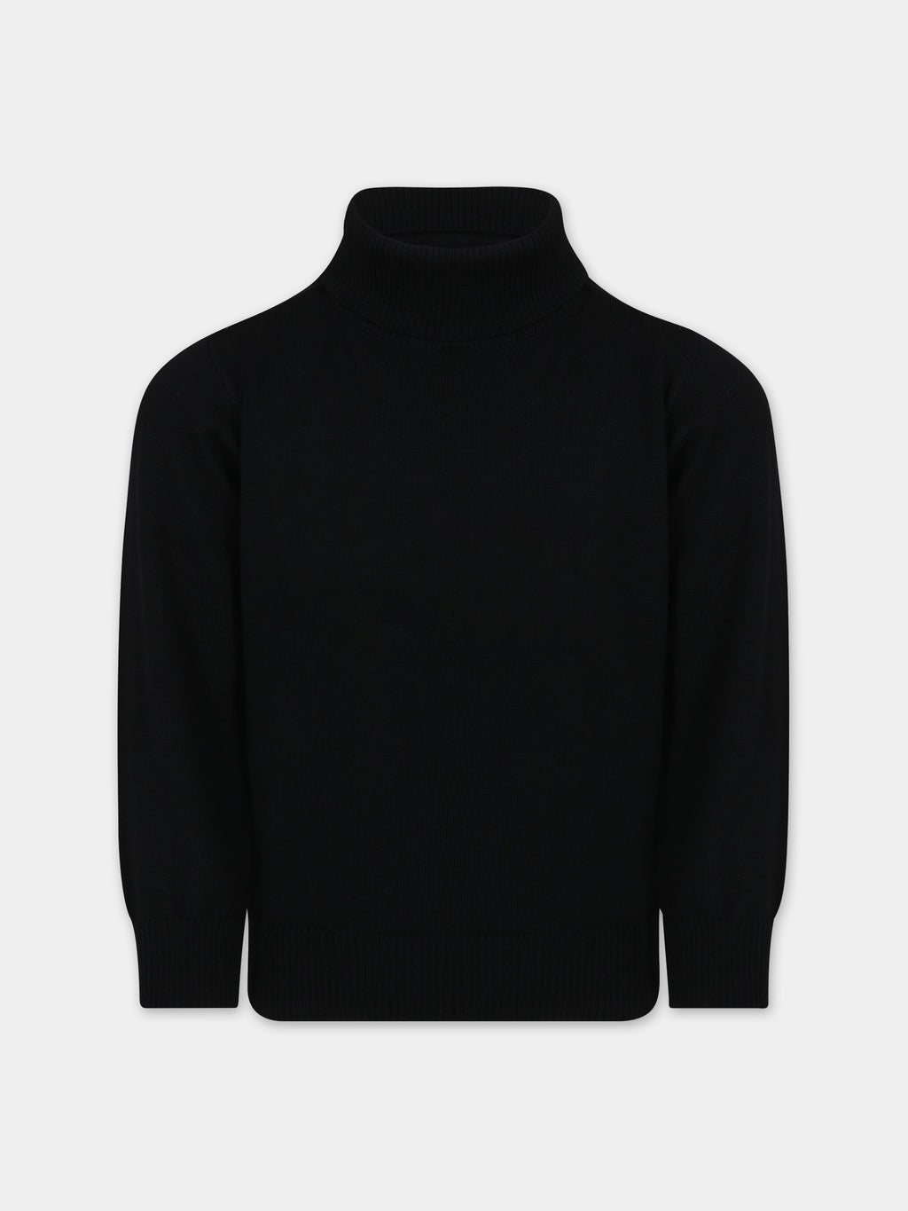 Black turtleneck for boy with compass